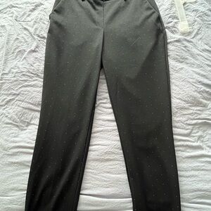 Chic Black Pinstripe Trousers